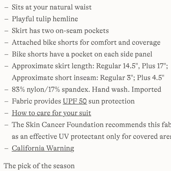 Land's End Plus Size tulip hem swim skort 4 pockets shorts BLACK  extra small - Picture 12 of 12